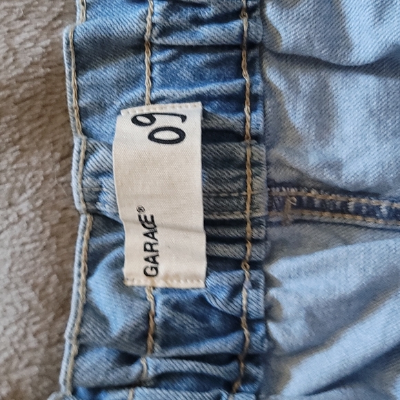 GARAGE PAPER BAG HIGH WAIST JEAN SHORTS - Picture 3 of 6